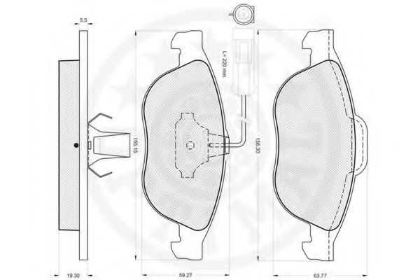 set placute frana,frana disc 2
