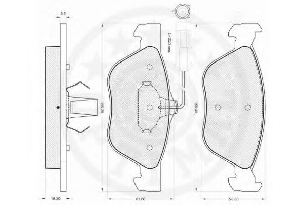 set placute frana,frana disc 2