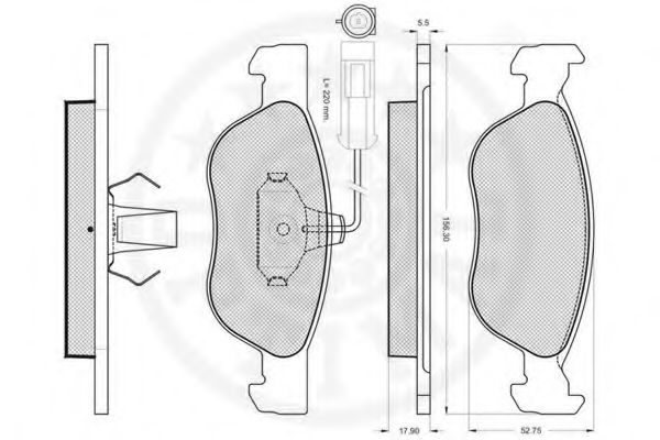 set placute frana,frana disc 2