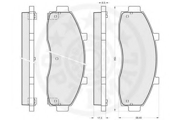 set placute frana,frana disc 2