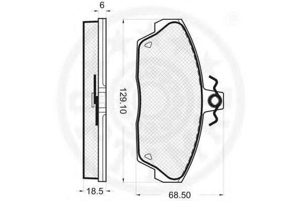 set placute frana,frana disc 2