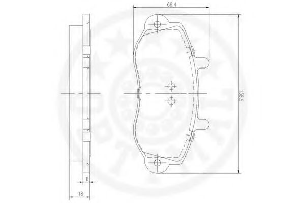 set placute frana,frana disc 2