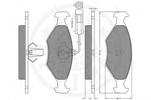 set placute frana,frana disc 2