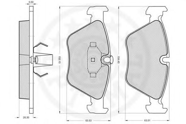 set placute frana,frana disc 3