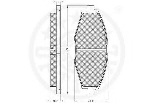 set placute frana,frana disc 3