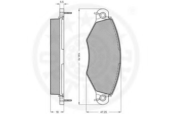set placute frana,frana disc 3