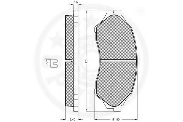set placute frana,frana disc 2
