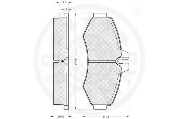 set placute frana,frana disc 3