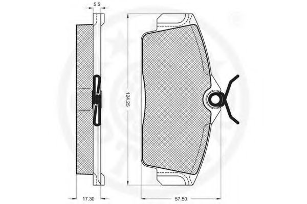 set placute frana,frana disc 2