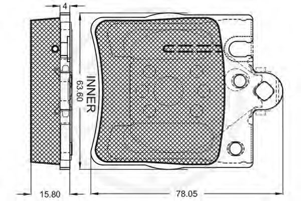 set placute frana,frana disc 3