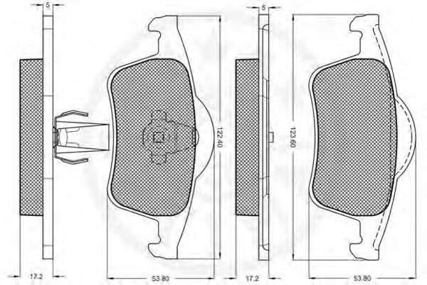 set placute frana,frana disc 3
