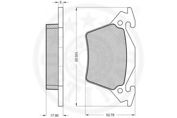 set placute frana,frana disc 3