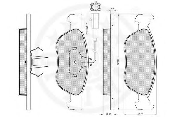 set placute frana,frana disc 2