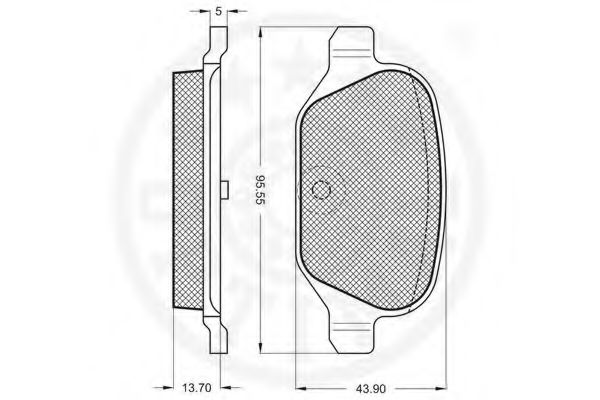 set placute frana,frana disc 2