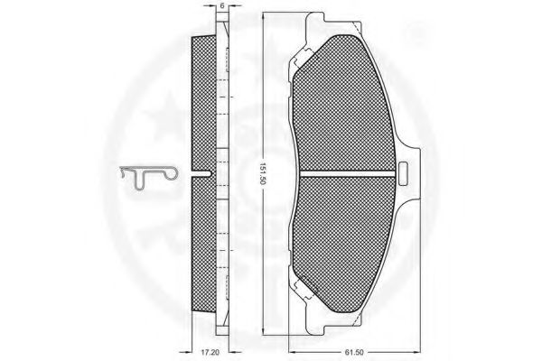 set placute frana,frana disc 2