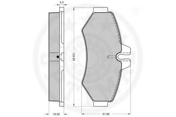 set placute frana,frana disc 3