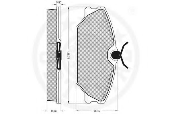 set placute frana,frana disc 3