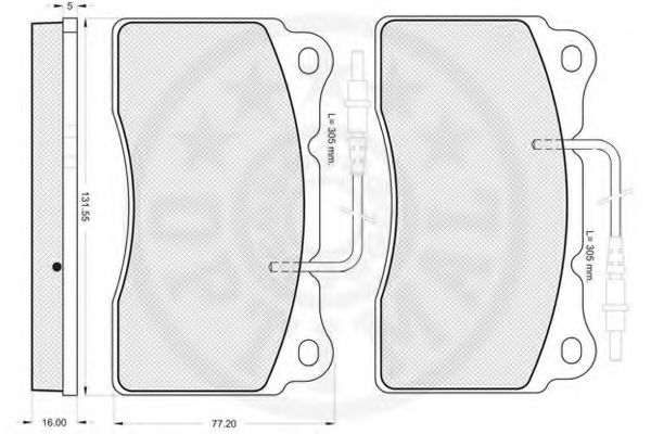 set placute frana,frana disc 2