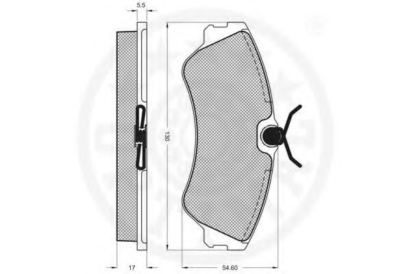 set placute frana,frana disc 2
