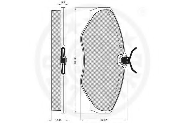set placute frana,frana disc 3