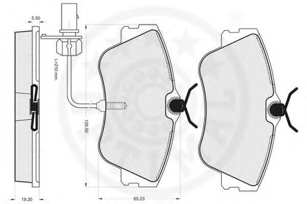 set placute frana,frana disc 3