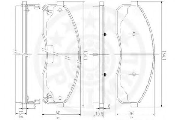 set placute frana,frana disc 2