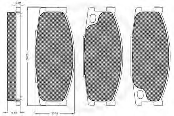 set placute frana,frana disc 2