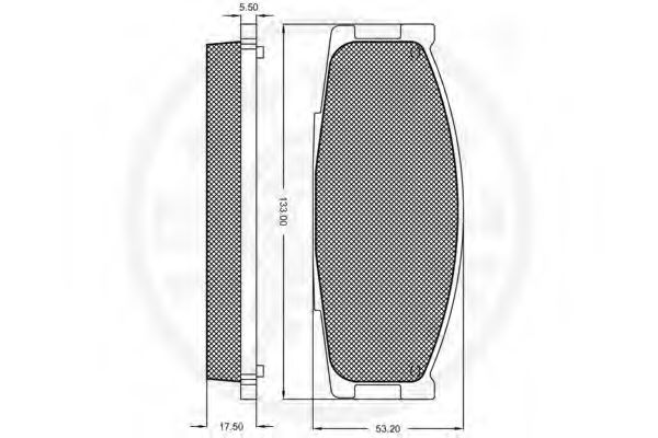 set placute frana,frana disc 2
