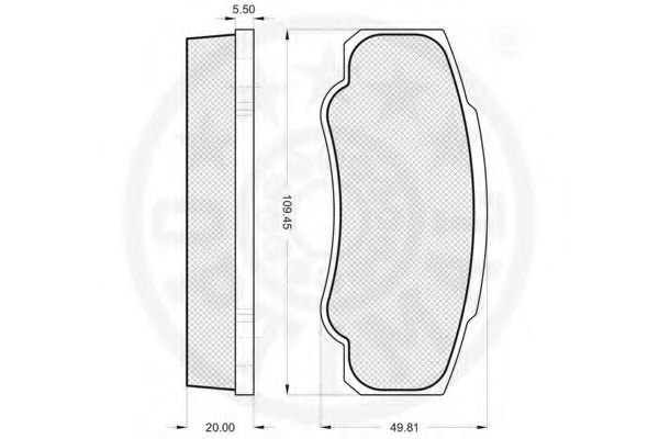 set placute frana,frana disc 3