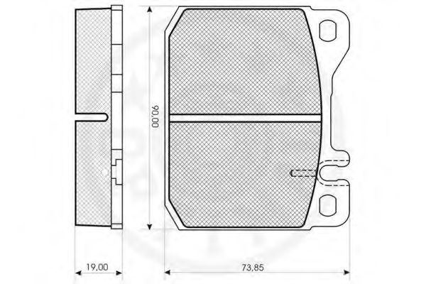 set placute frana,frana disc 2
