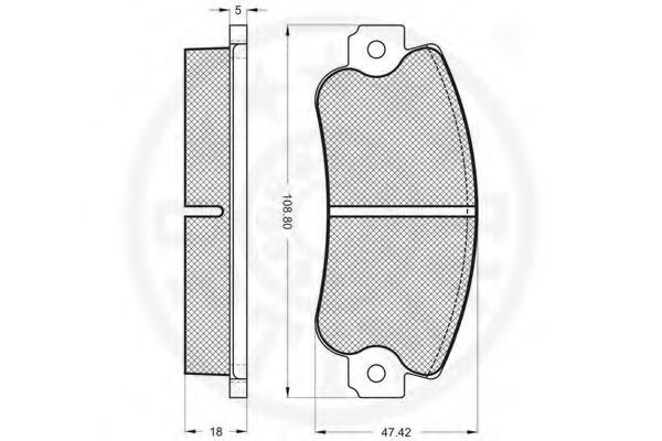 set placute frana,frana disc 2