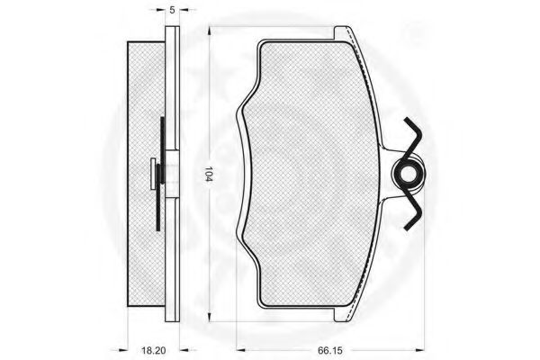 set placute frana,frana disc 2