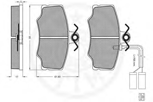 set placute frana,frana disc 2