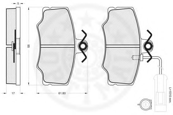 set placute frana,frana disc 2