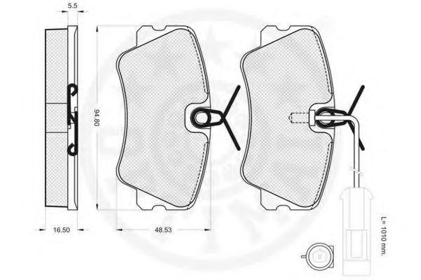 set placute frana,frana disc 2