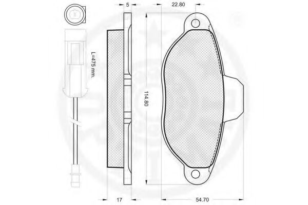 set placute frana,frana disc 2