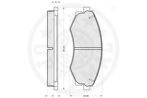 set placute frana,frana disc 2