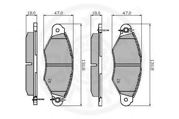 set placute frana,frana disc 3