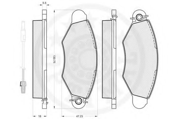 set placute frana,frana disc 2