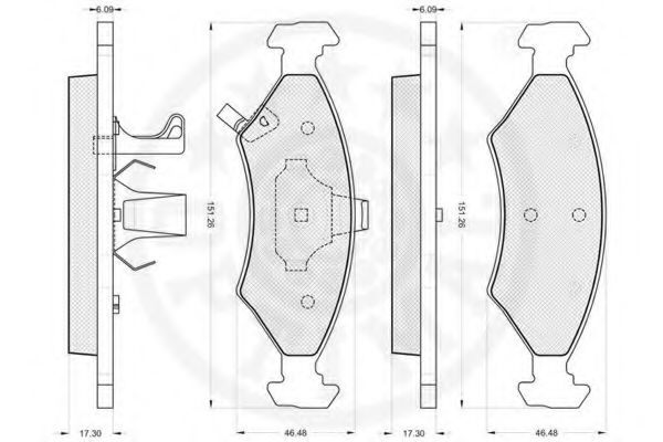 set placute frana,frana disc 2