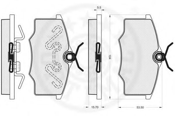 set placute frana,frana disc 2