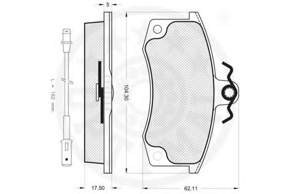 set placute frana,frana disc 2