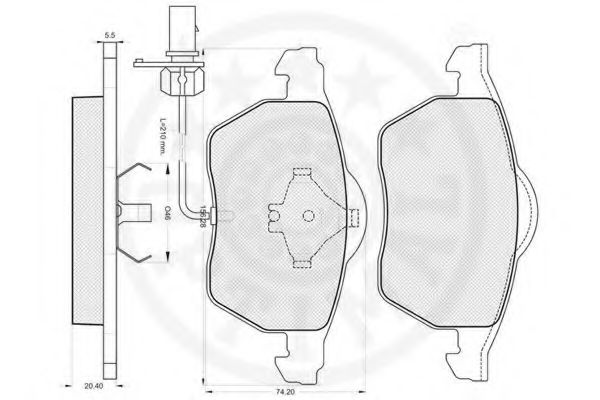 set placute frana,frana disc 3