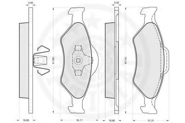 set placute frana,frana disc 3