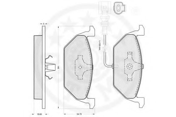 set placute frana,frana disc 3