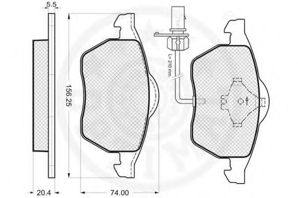 set placute frana,frana disc 3