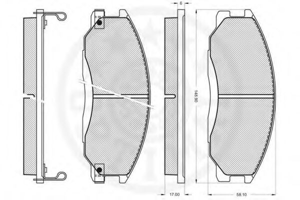 set placute frana,frana disc 3