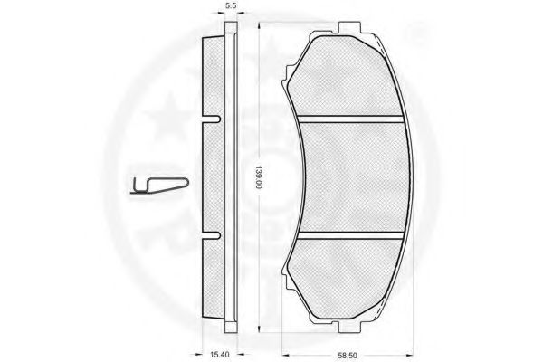 set placute frana,frana disc 2
