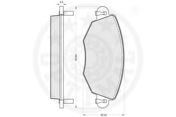 set placute frana,frana disc 3