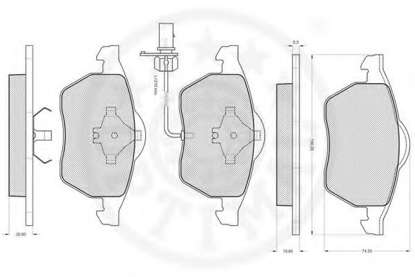 set placute frana,frana disc 3